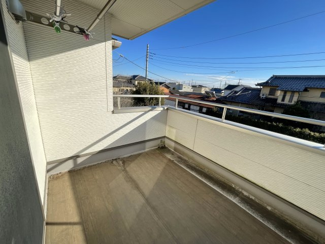 200㎡越え宅地！足利市西新井間　中古戸建のバルコニー|お洗濯にも便利なバルコニー付き