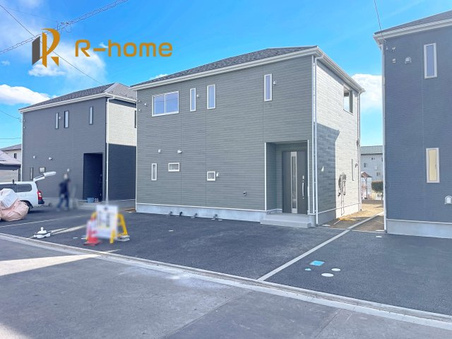 小美玉市羽鳥第8　新築戸建て　2号棟の外観|ご予約を頂ければ、『平日』はもちろん『早朝』や『夜間』もご見学可能です♪お気軽にお申し付けください♪