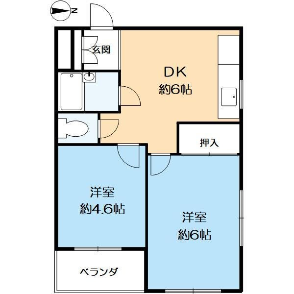 田中マンションⅡの間取り