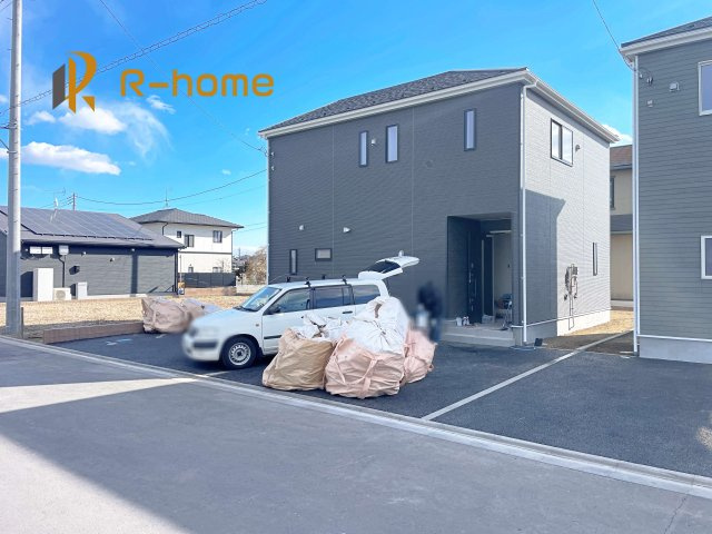 小美玉市羽鳥第8　新築戸建て　3号棟の外観|近隣の同仕様完成物件をご見学いただけます♪