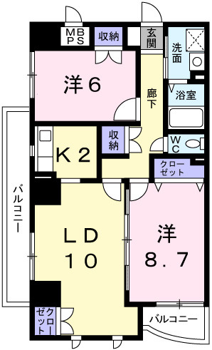 シエル青山の間取り