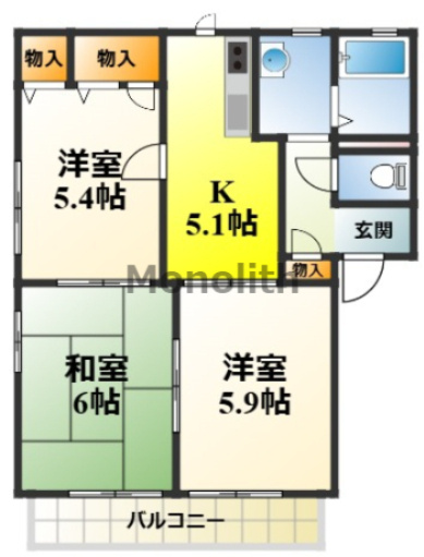 サンセントラルの間取り