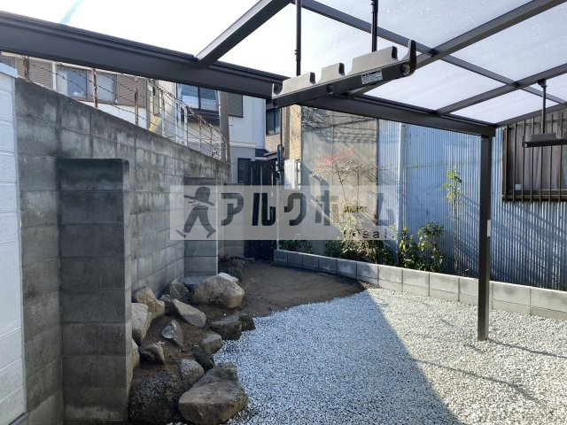 植松町2LDK平屋の庭|八尾市植松町　2LDK（JR八尾駅）