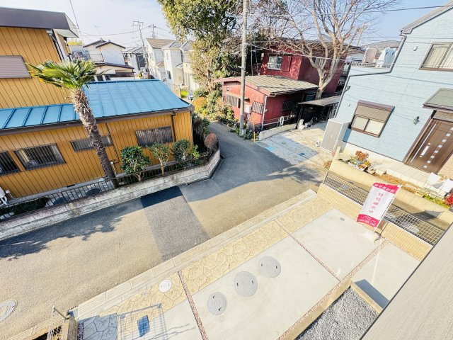市川市下貝塚２丁目新築戸建（下貝塚16期）の展望|バルコニーより道路側眺望