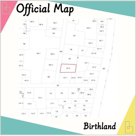 郡山市深沢２丁目　古家付き売地　桜小・第三中の土地図