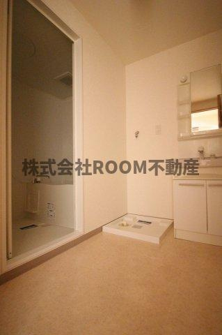 サンパティークの洗面所|広い洗面スペース