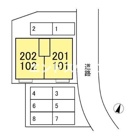 スプリングコートの区画図|高崎、前橋、伊勢崎エリアのお部屋探しはエンドスケープまで！お客様の理想お聞かせ下さい♪