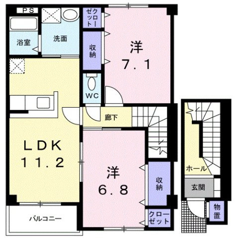 【間取り】 | フォレストB