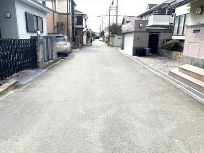 【前面道路含む現地写真】 | 池田市室町　土地　２号地