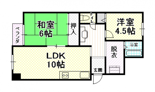 【間取り】 | ユーフリィ法善寺