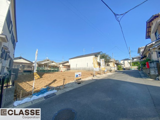 【前面道路含む現地写真】 | 宇治市宇治大谷　2区画A号地　売土地　建築条件付き