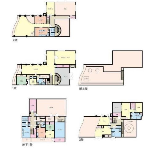 大磯町西小磯 ゲストハウスの間取り