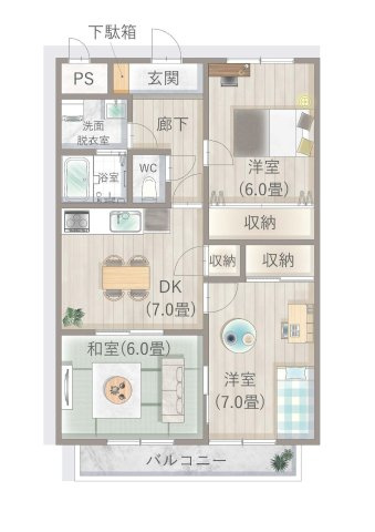 サンセール垂水の間取り