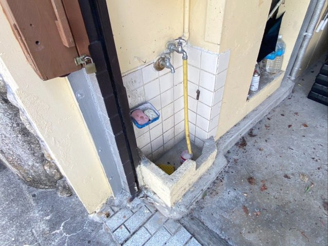志免町向ヶ丘2丁目　戸建の設備|洗車やお掃除に便利な水栓があります！