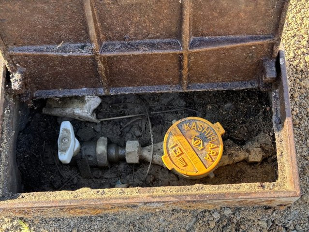 玉島上成売地の周辺|13ｍｍ管入っています。