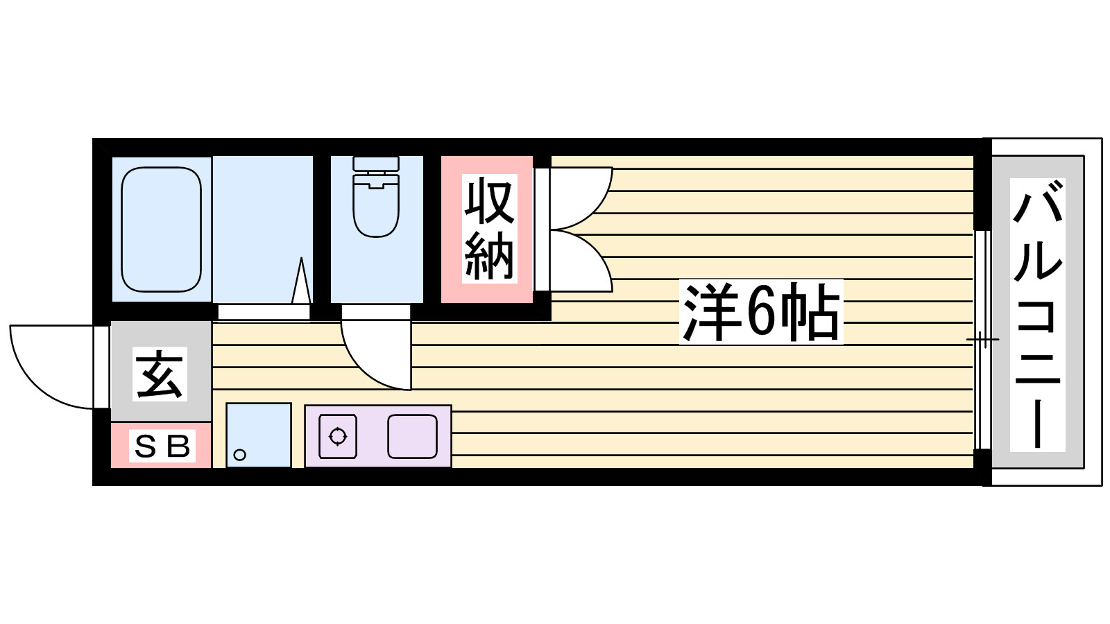 エクシブ津市場の間取り