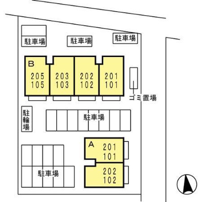 【駐車場】 | グリーン　ティアラ　Ｂ