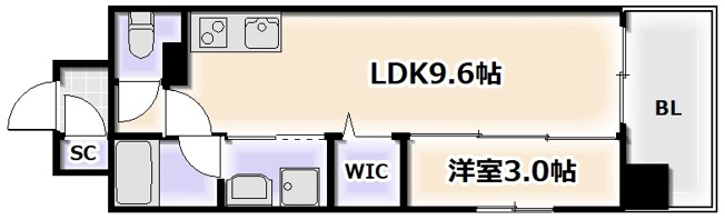 【間取り】 | リヴェント難波サウス