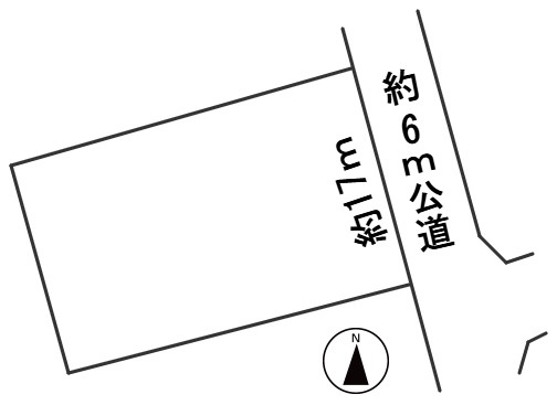 ６４７４１　可児市清水ケ丘土地の区画図