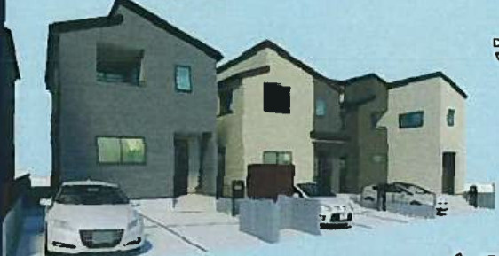 【仲介手数料無料】入間市鍵山第７期１号棟　入間市の新築住宅なら西武ハウジングの外観パース