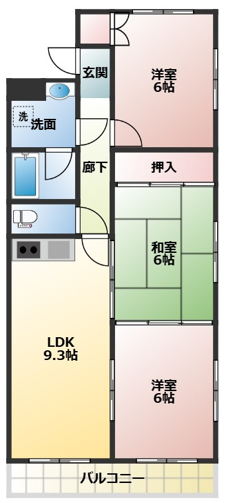シャルマン枝川の間取り