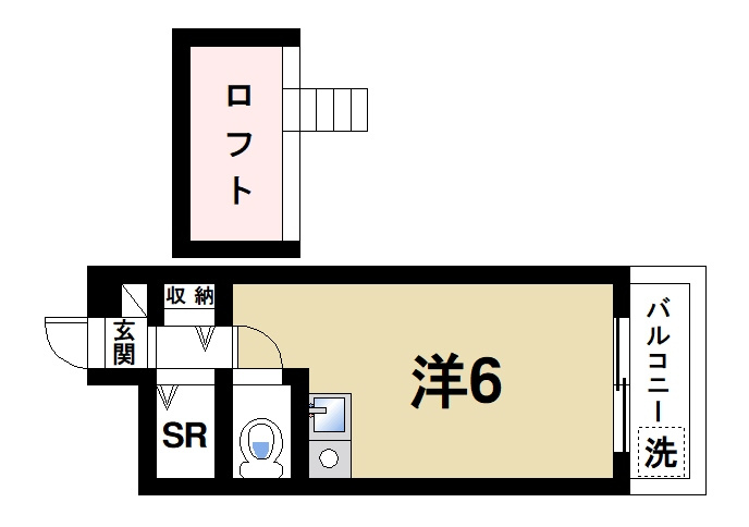 シティパレス21西大寺Part1の間取り|使いやすい間取りです