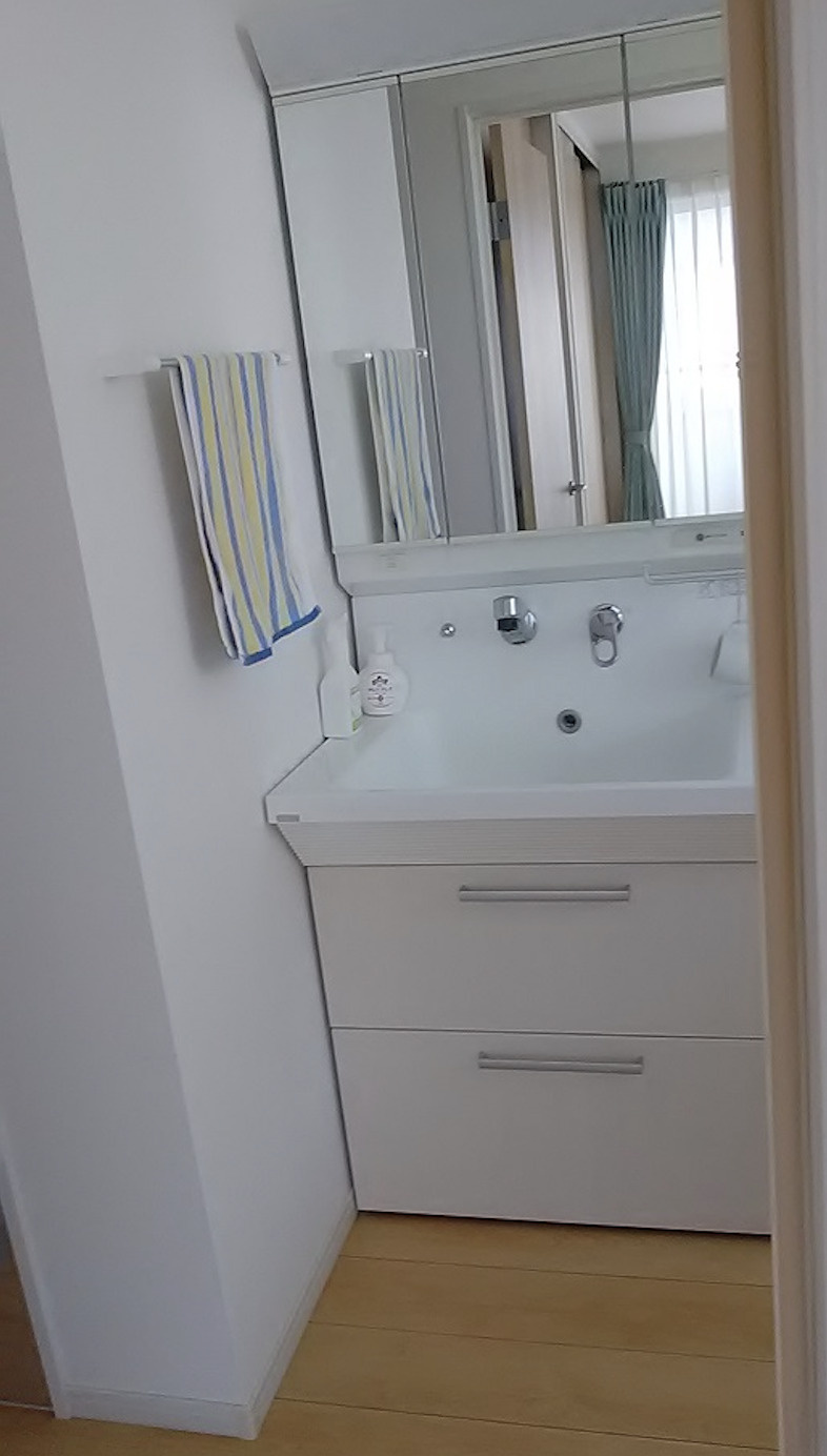 足利市助戸３丁目の中古一戸建の独立洗面台