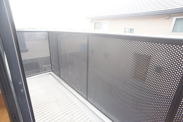 すみれテラスAのバルコニー