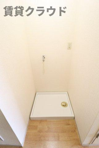 エステート葛城の洗面所|室内洗濯機置き場