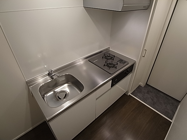 神戸市須磨区東町２丁目のアパートのキッチン|システムキッチン（ガス２口）