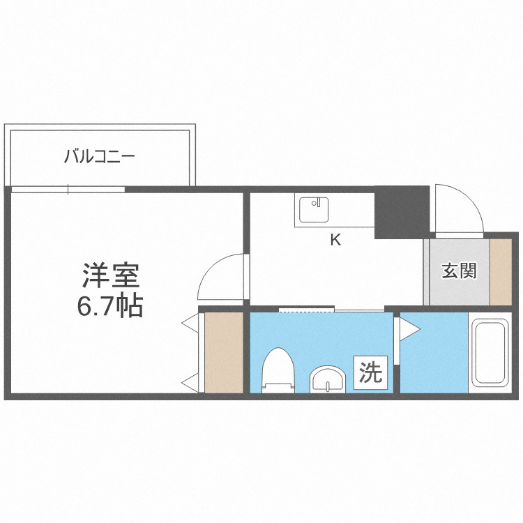 WING住之江の間取り