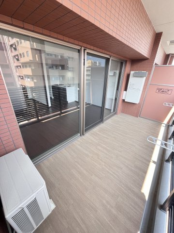 大阪市都島区都島北通２丁目の賃貸マンションのバルコニー