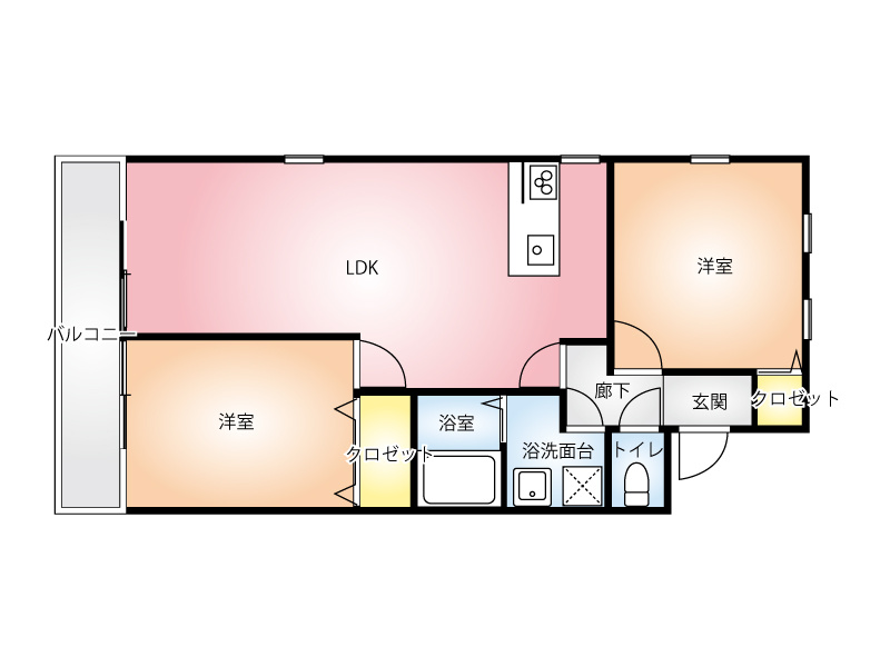 メイプルハウスⅠ・Ⅱの間取り