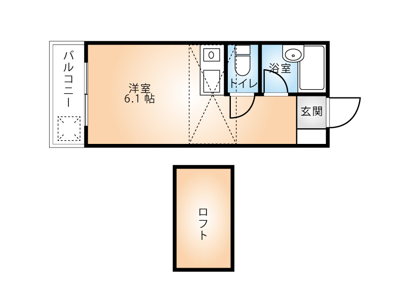 アビタシオン桜丘の間取り