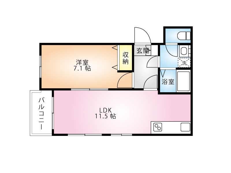 HANAマンションの間取り
