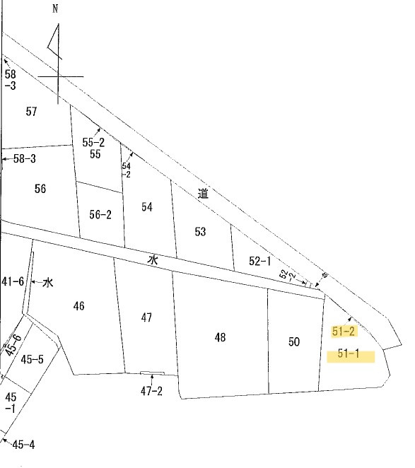 奥州市水沢大鐘町２丁目の土地図