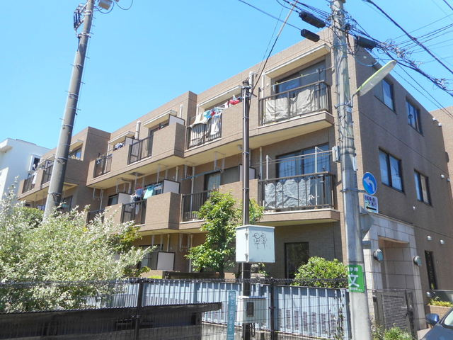 ヴェルドミール桜上水の外観|南向き　前面棟無し