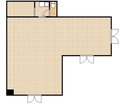 野洲市北野１丁目の店舗事務所の間取り