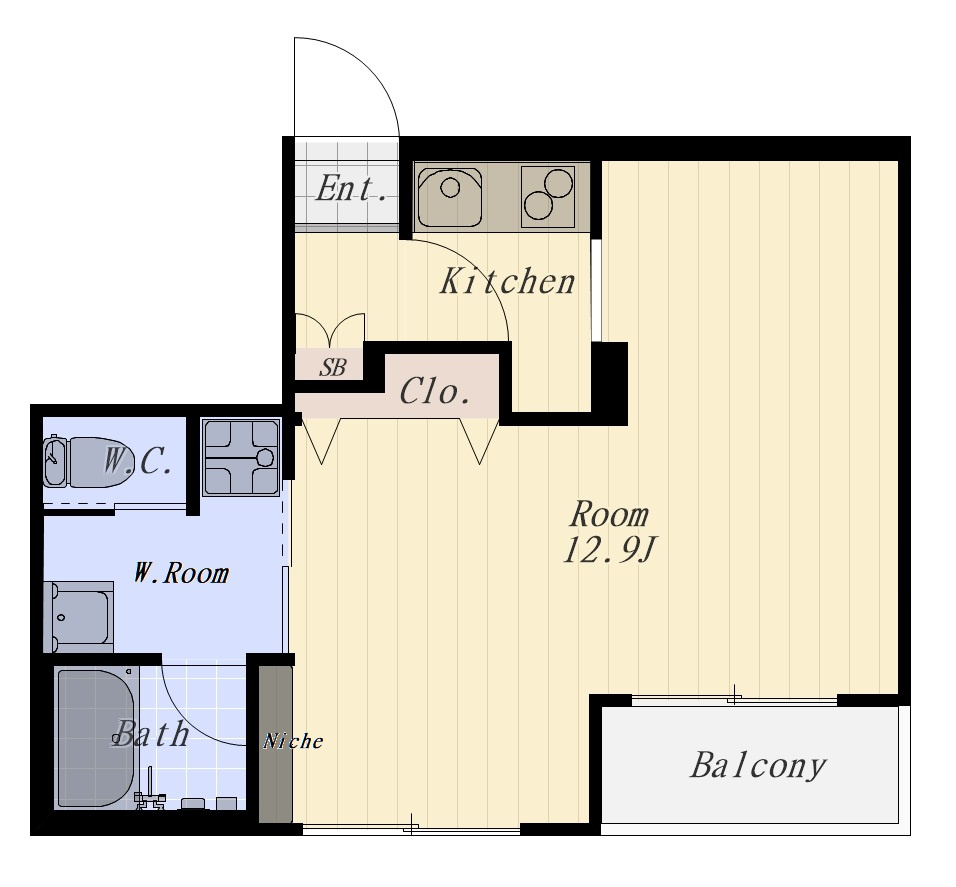 ピアラ日吉 305号室の間取り