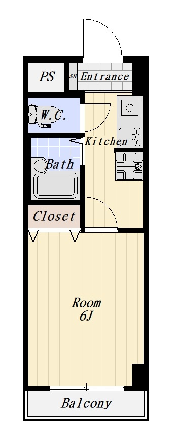 K2ヴィラ 512号室の間取り