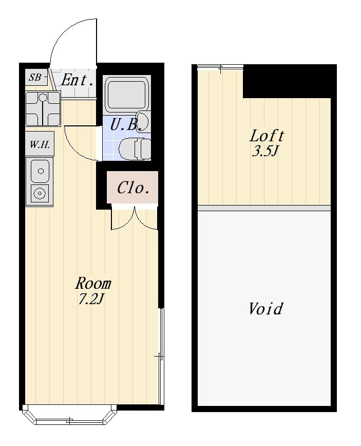メゾン三軒茶屋 205号室の間取り