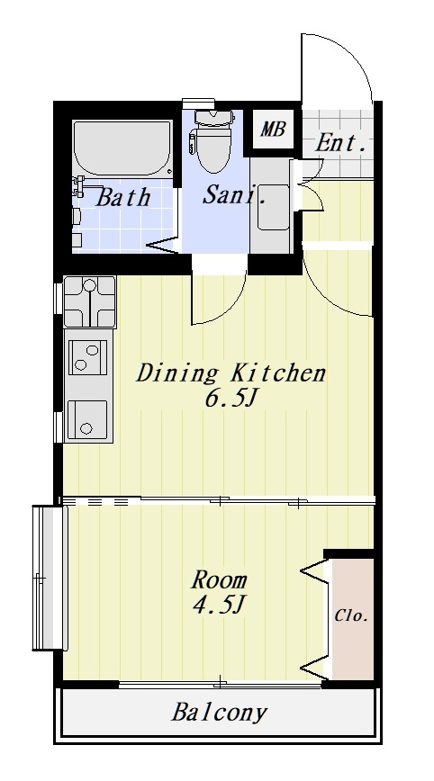 R’ s court 306号室の間取り