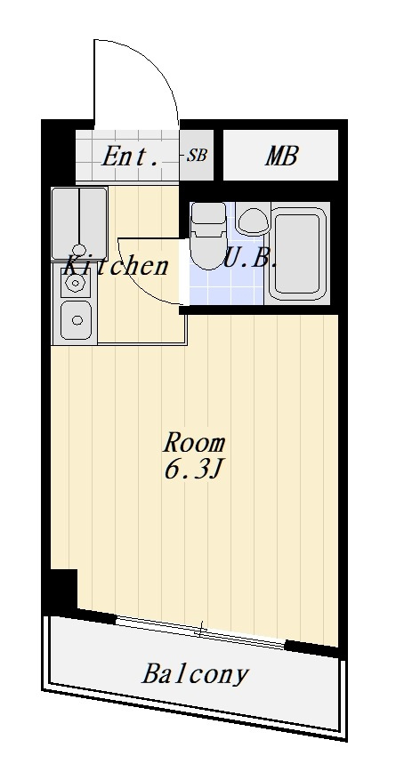 今溝ビル 402号室の間取り