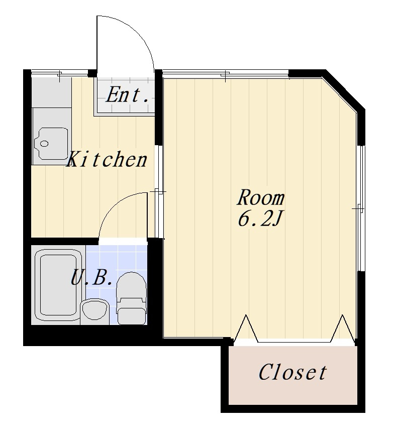 サンハイム 101号室の間取り