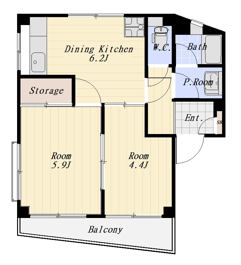 NTビル 401号室の間取り