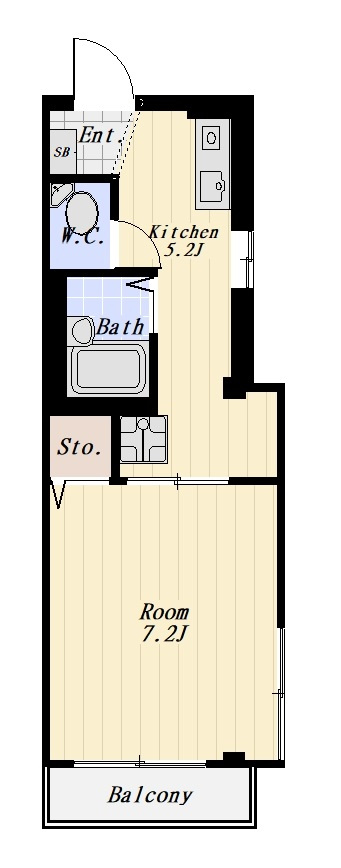 アーバンコート新蒲田 303号室の間取り
