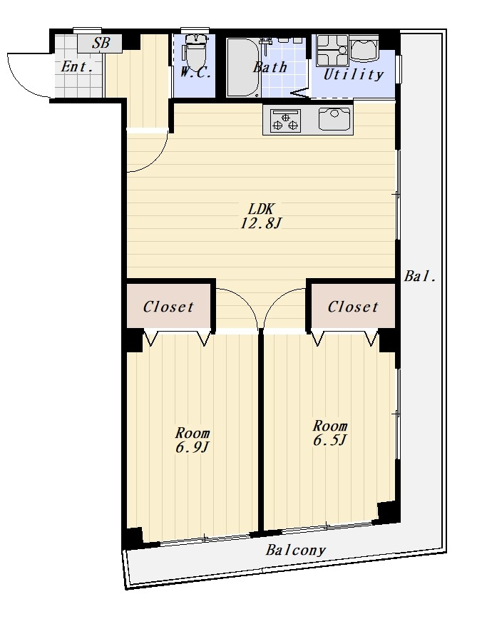カーサベルデ 301号室の間取り