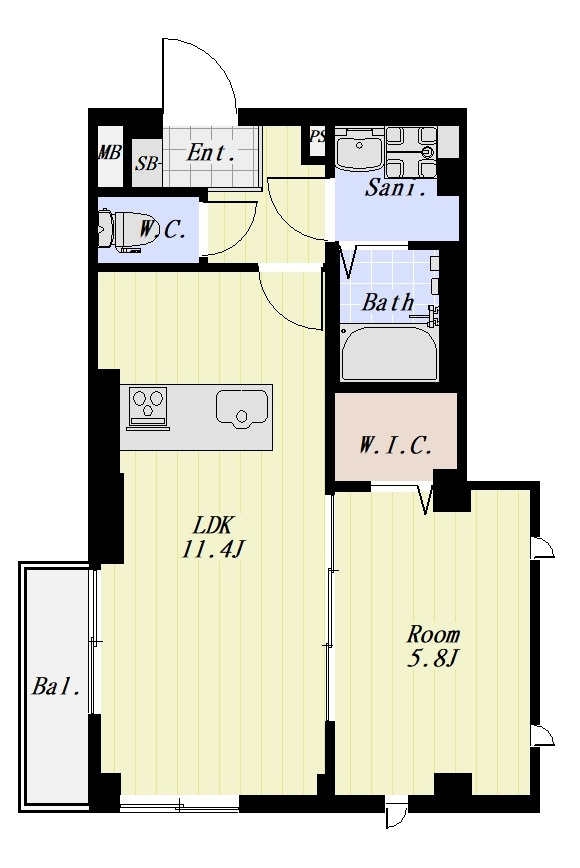 フルール大森 303号室の間取り