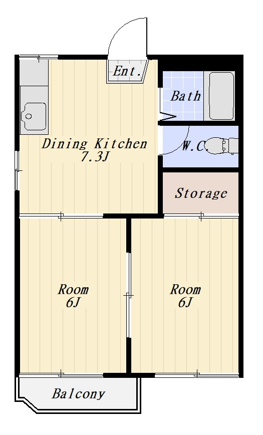 エクセル日吉 207号室の間取り