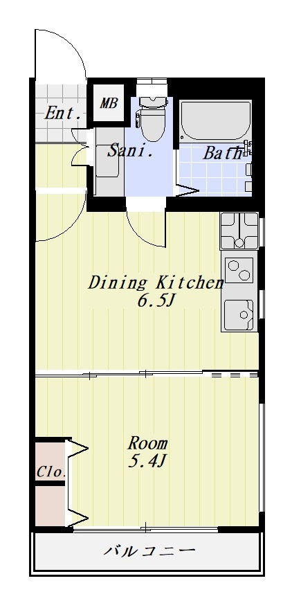 R’ｓ court 201号室の間取り